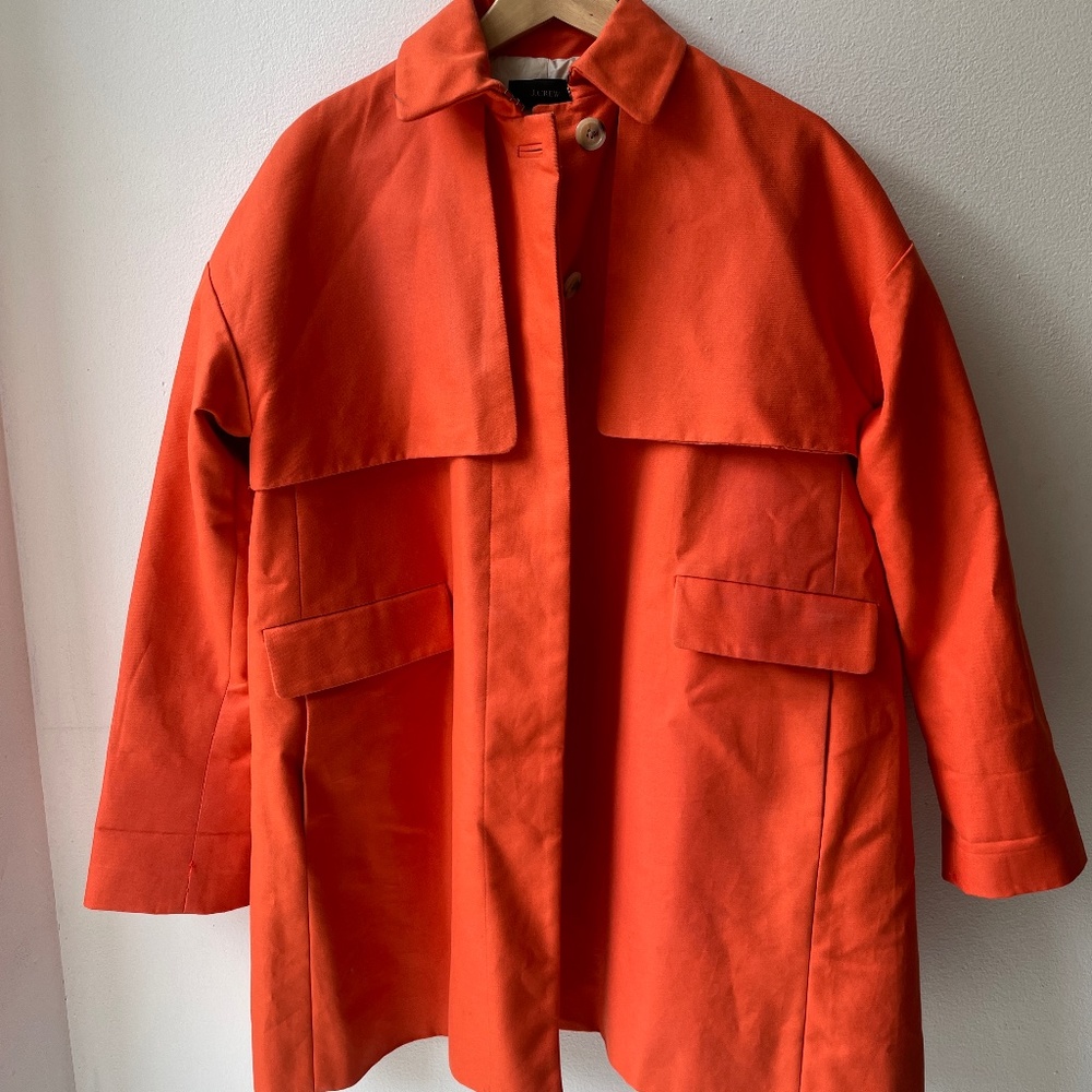 Incredible quality orange trench coat